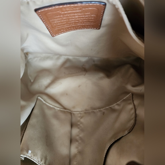 Coach Park Hobo Brown Pebbled Leather Shoulder Bag Large - Picture 7 of 8